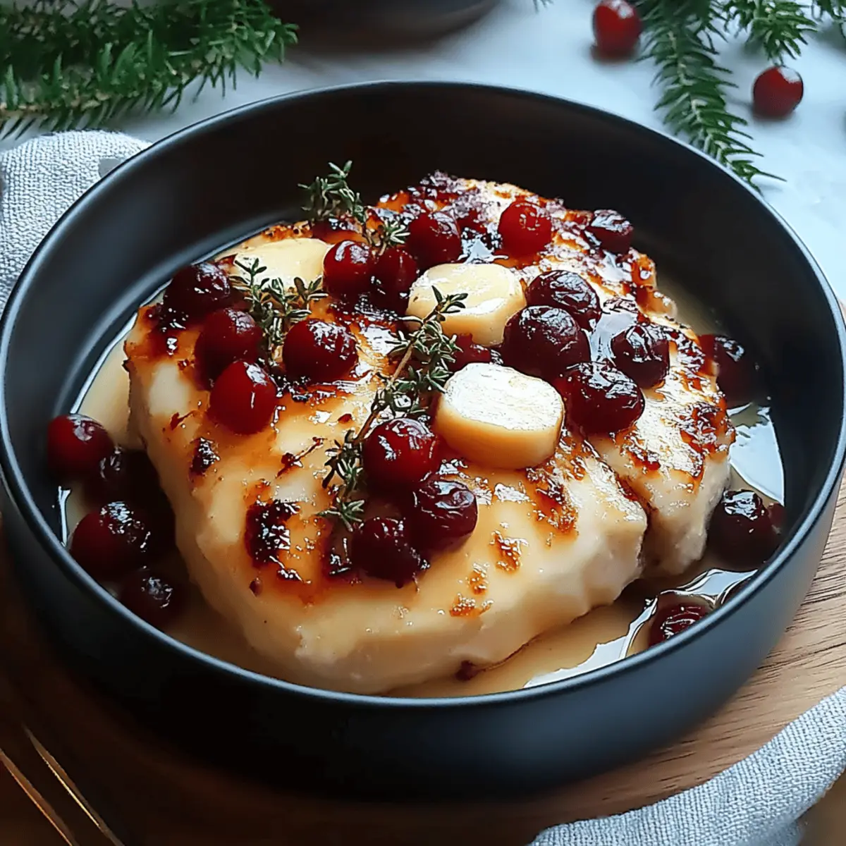 Cranberry Brie Stuffed Chicken
