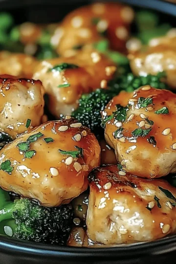 Garlic Chicken with Broccoli and Spinach