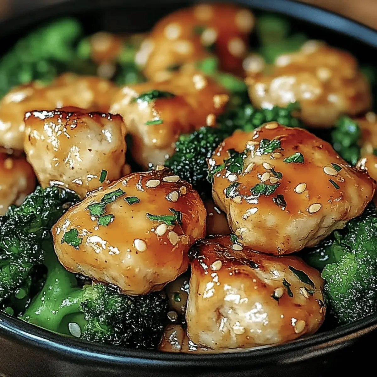 Garlic Chicken with Broccoli and Spinach