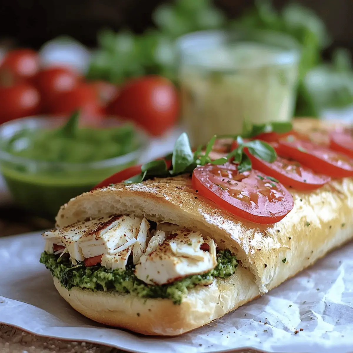 Chicken Pesto Sandwich