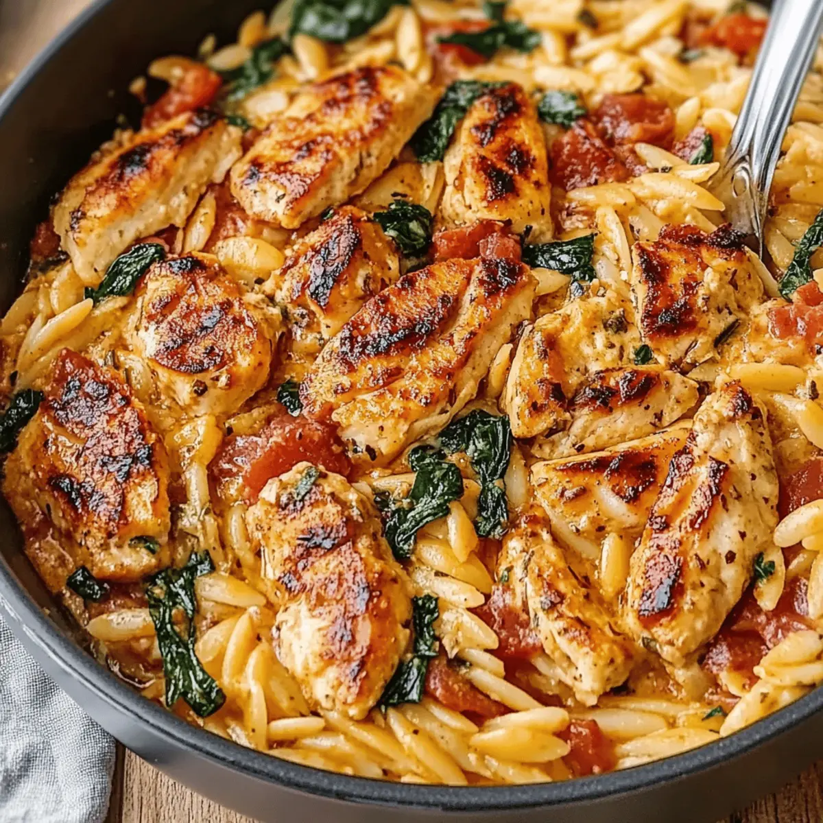 Creamy Sun-Dried Tomato Chicken Orzo