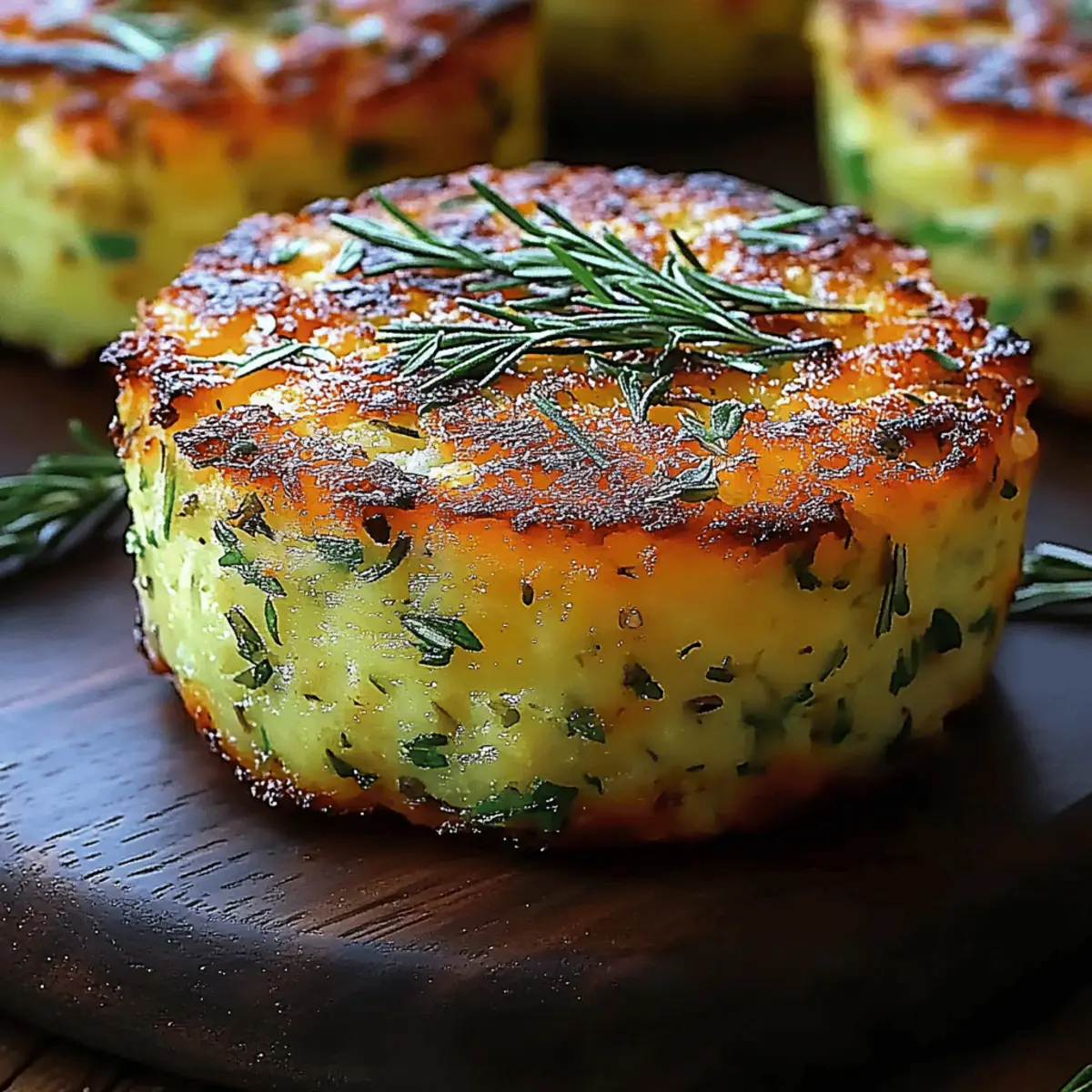 Crispy Parmesan Zucchini Muffins