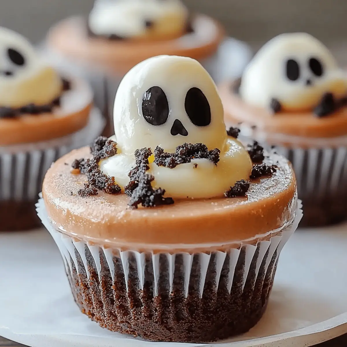 Graveyard Pudding Cookie Cups