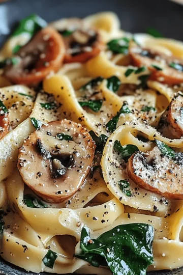 Spinach Mushroom Pasta