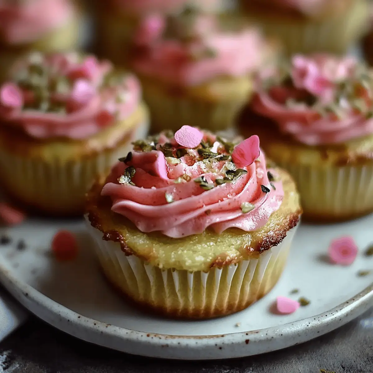 Vegan Mini Rose Cupcakes
