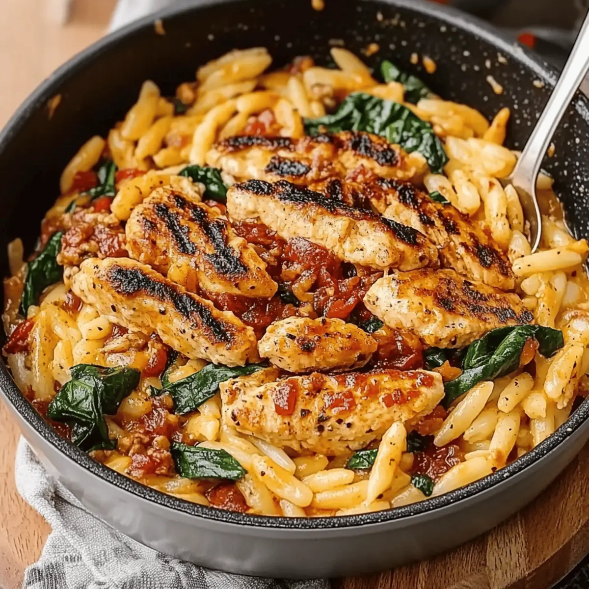 Creamy Sun-Dried Tomato Chicken Orzo