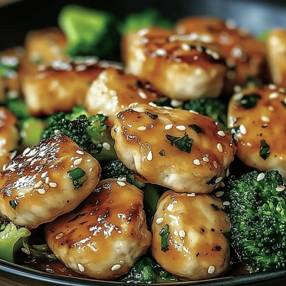 Garlic Chicken with Broccoli and Spinach