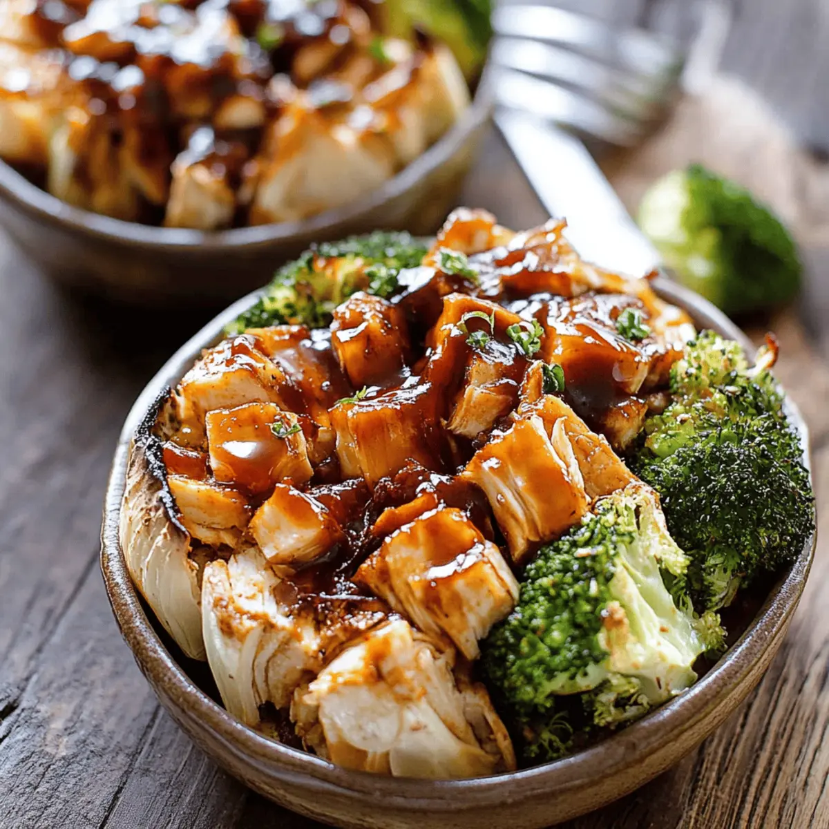 BBQ Chicken & Roasted Sweet Potato Bowls