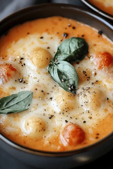 Creamy Parmesan Tomato and Cannellini Bean Soup
