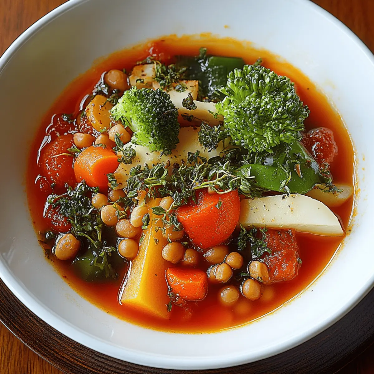 High-Protein Vegetable Soup