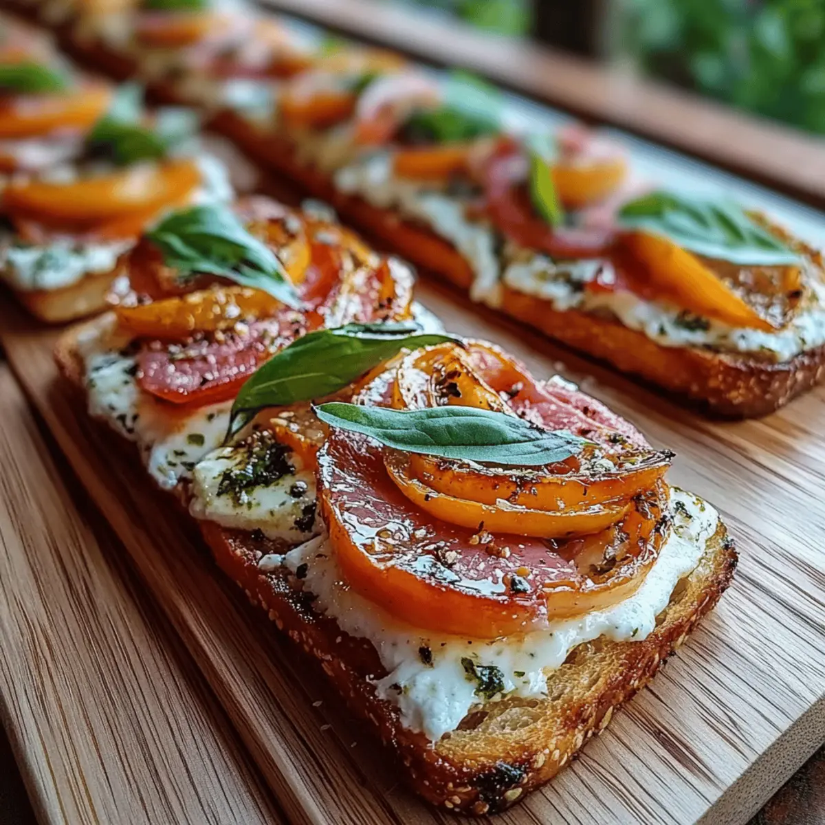 Cheesy Burrata Crostini