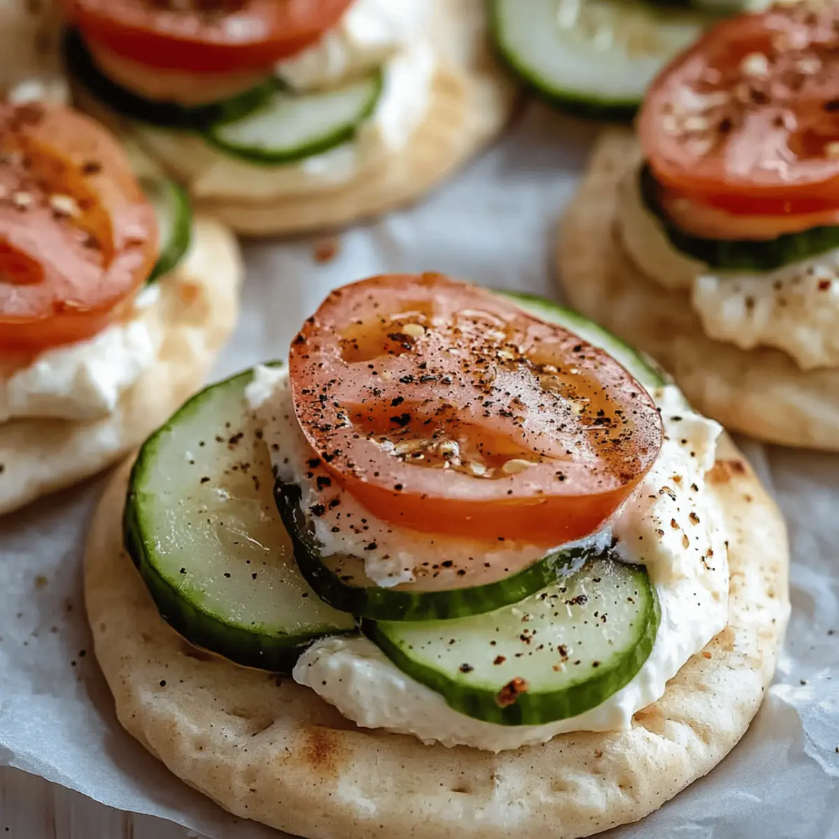 Mini Pita Pockets with Hummus
