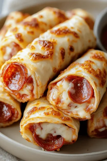Cheesy Pepperoni Pizza Roll Ups