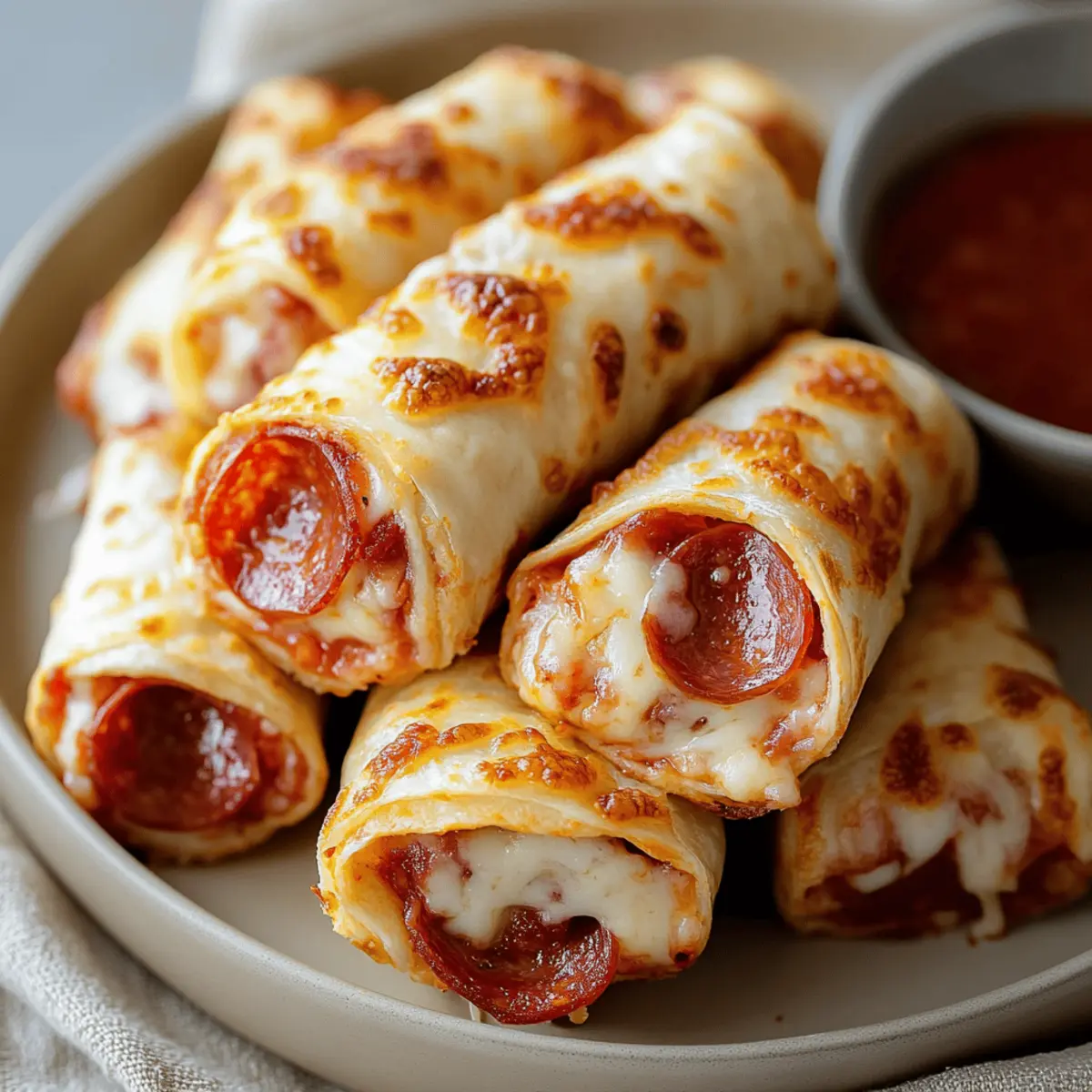 Cheesy Pepperoni Pizza Roll Ups