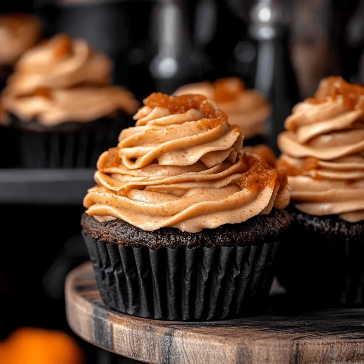Chocolate Pumpkin Cupcakes