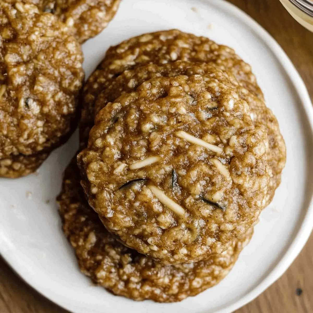 Healthy Zucchini Oatmeal Cookies