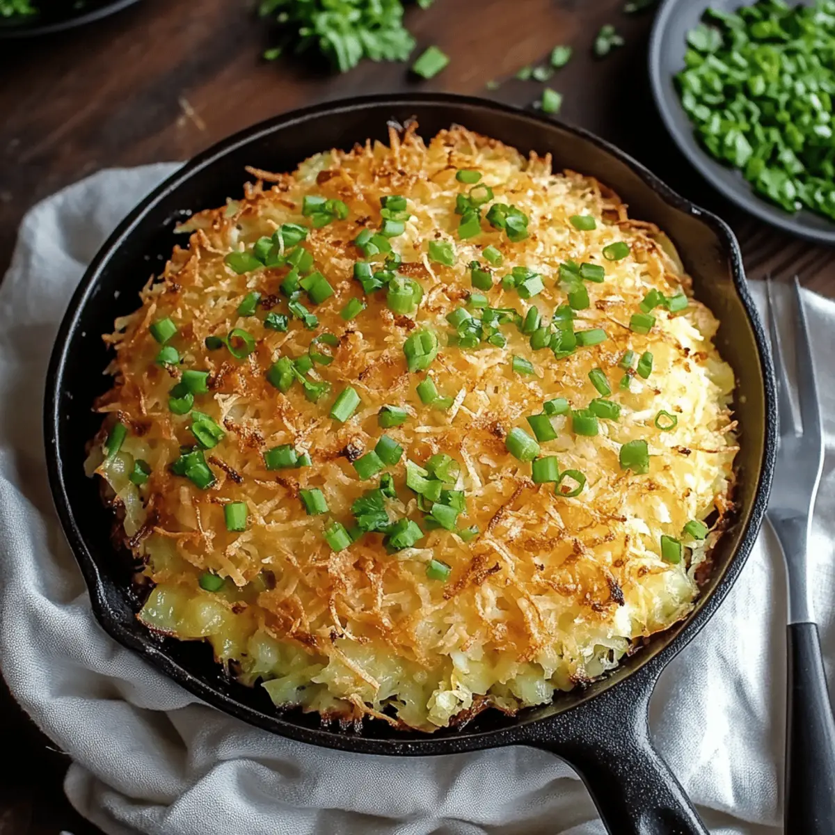 Irish Cheddar Cabbage Hash Brown Skillet