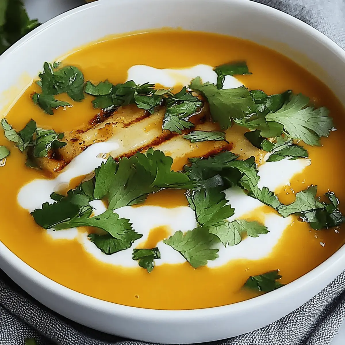 Creamy Butternut Squash Soup with Coconut Milk