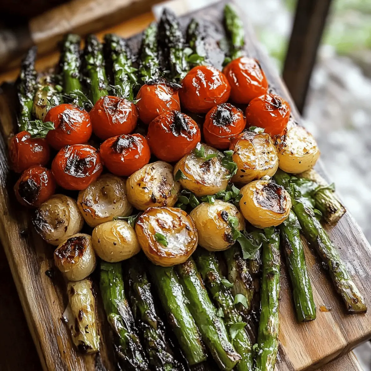 Caprese Roasted Asparagus