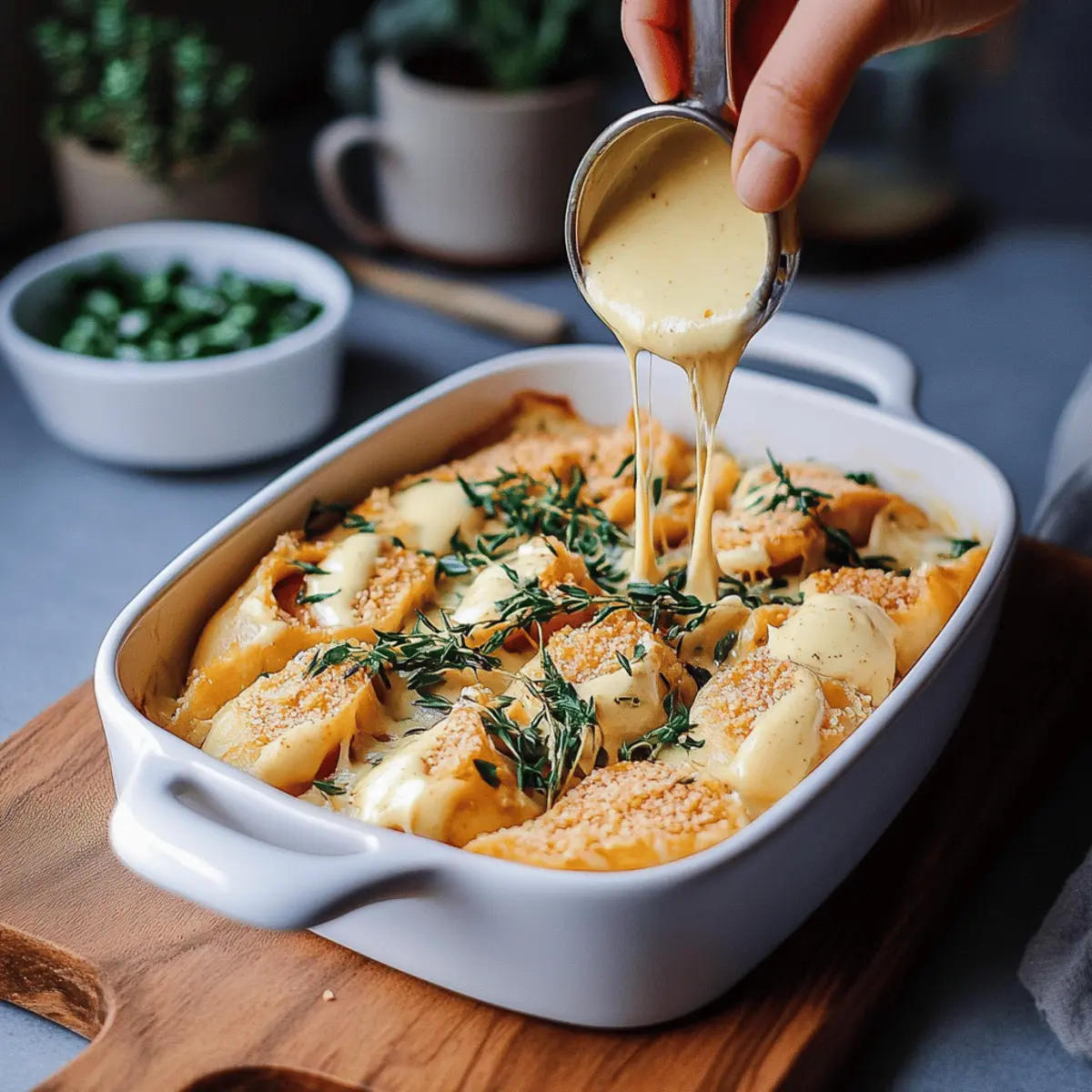 Vegan Pumpkin Ricotta Stuffed Shells