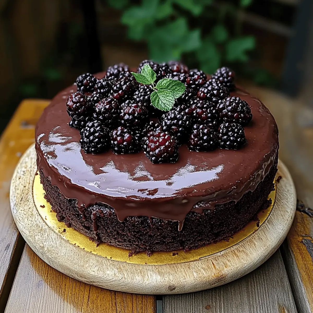 Blackberry Velvet Gothic Cake