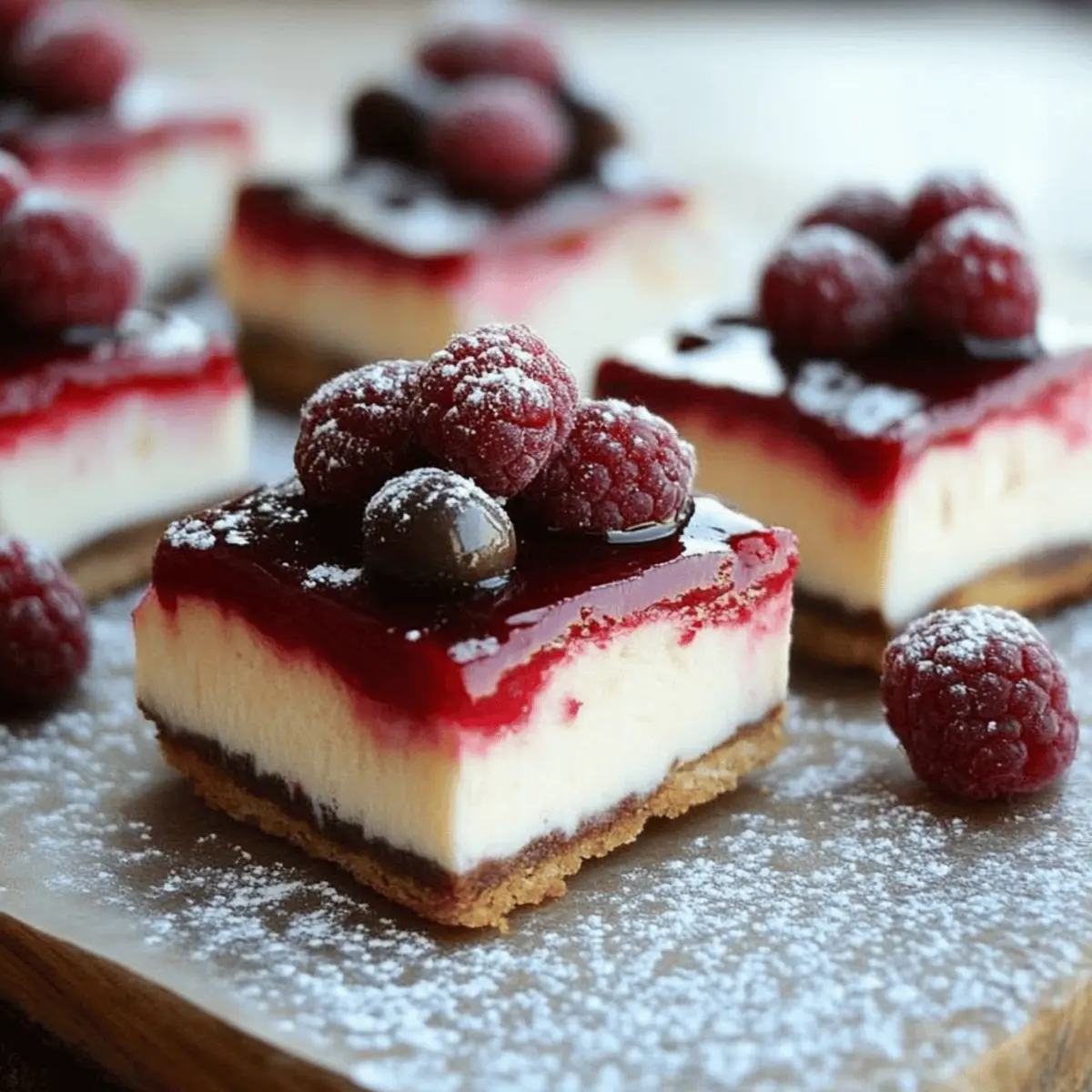 No-Bake Christmas Cheesecake Bars