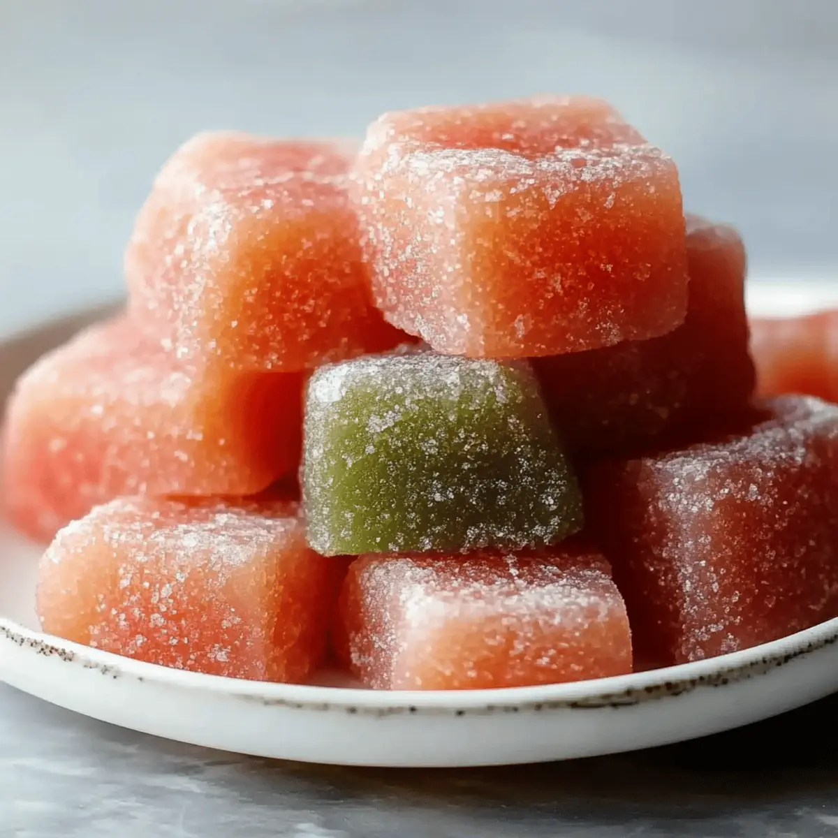 Watermelon Mochi