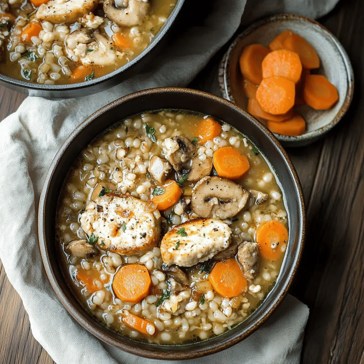Vegetarian Mushroom Barley Soup