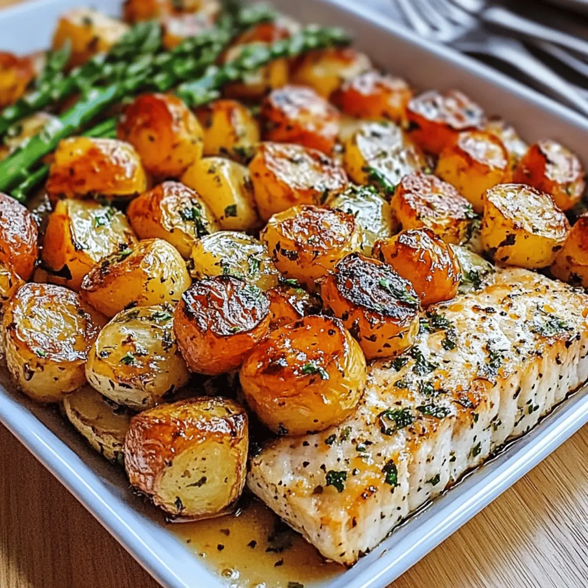 Sheetpan Salmon and Potatoes With Veggies