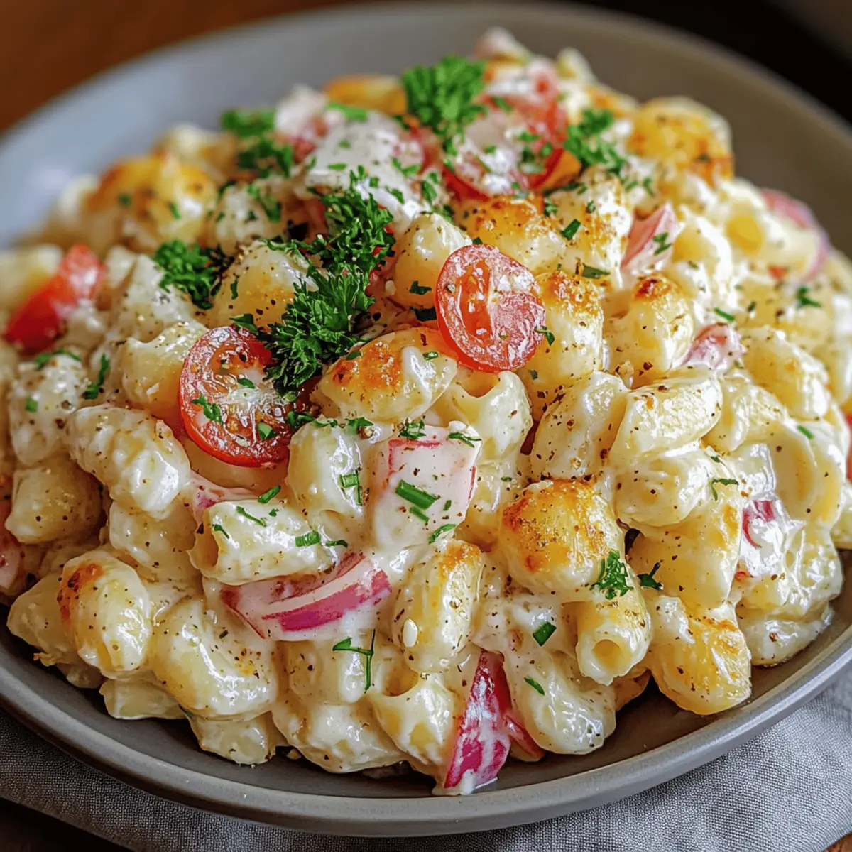 Creamy American Macaroni Salad