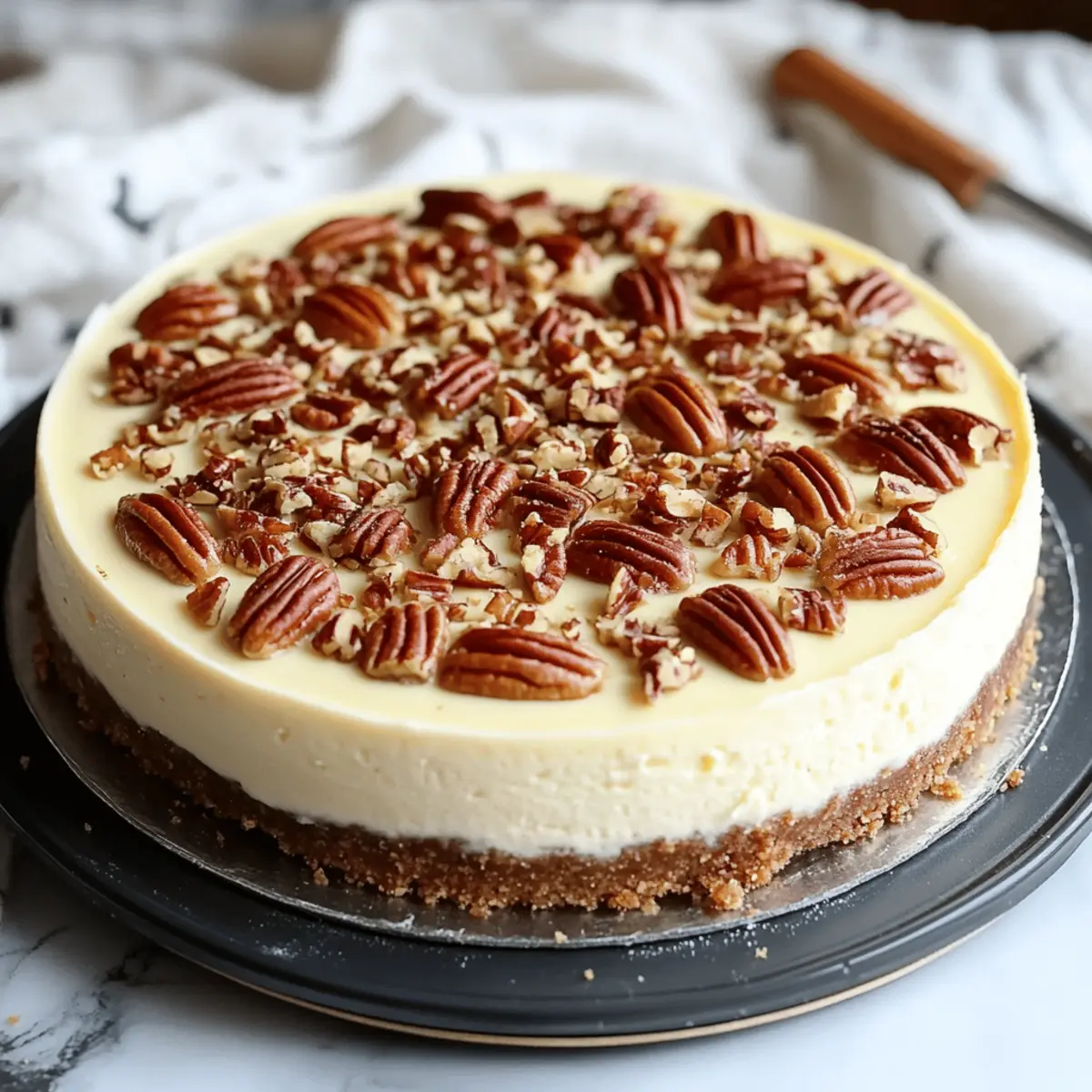 Browned Butter Pecan Cheesecake