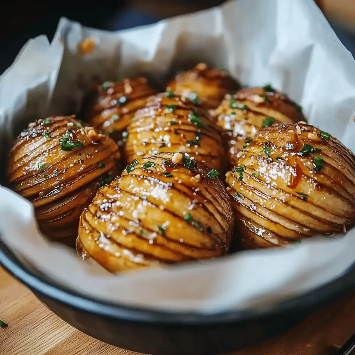 Salt & Pepper Mini Hasselback Potatoes