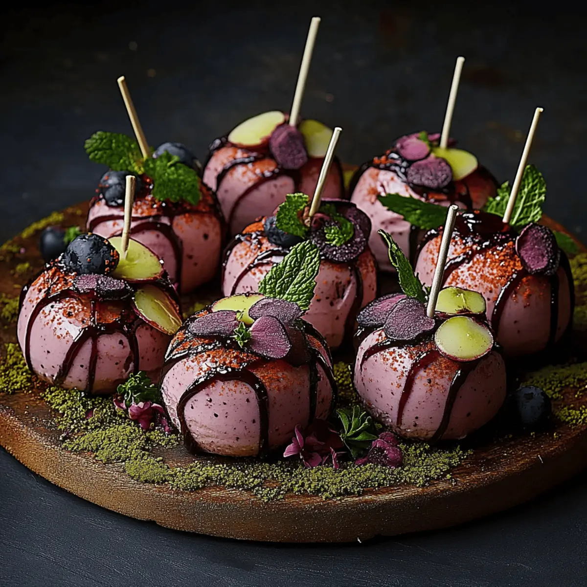 Forbidden Forest Blackberry Cheesecake Pops