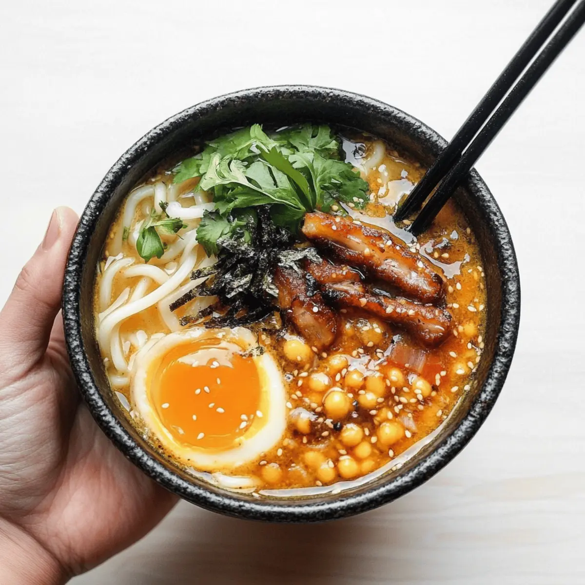 Healthy Miso Ramen with Chicken