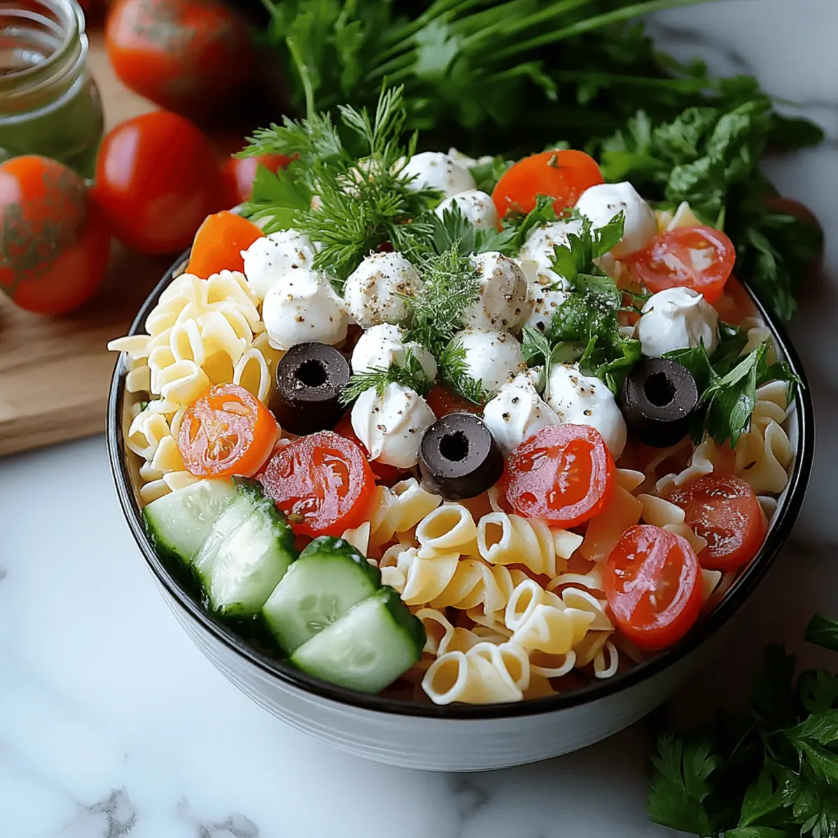Layered Pasta Salad