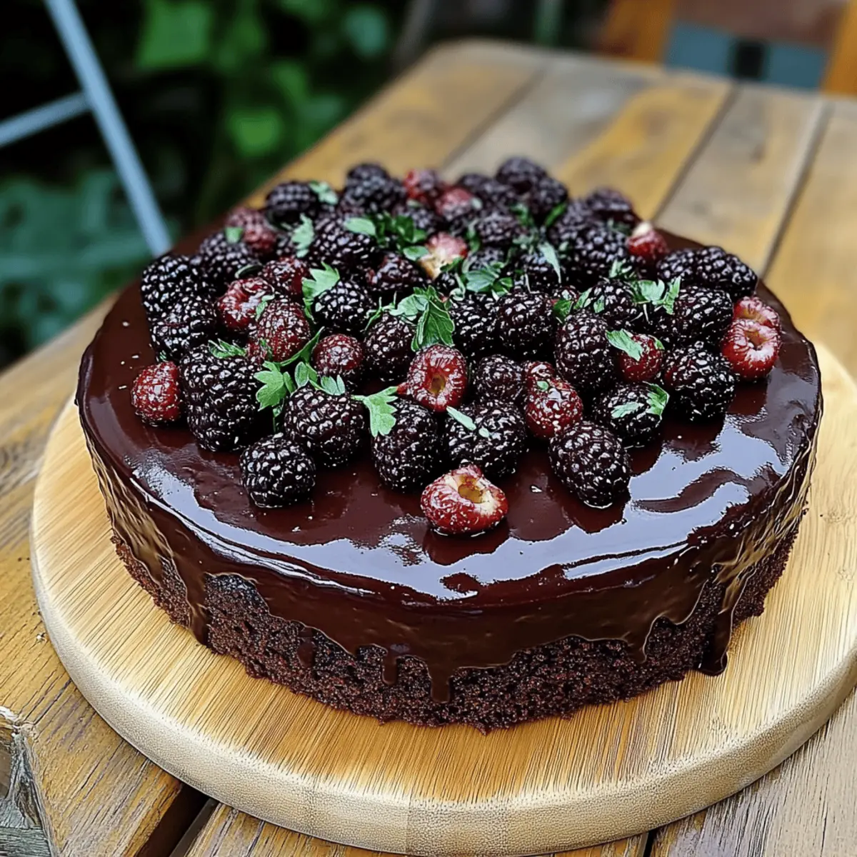 Blackberry Velvet Gothic Cake
