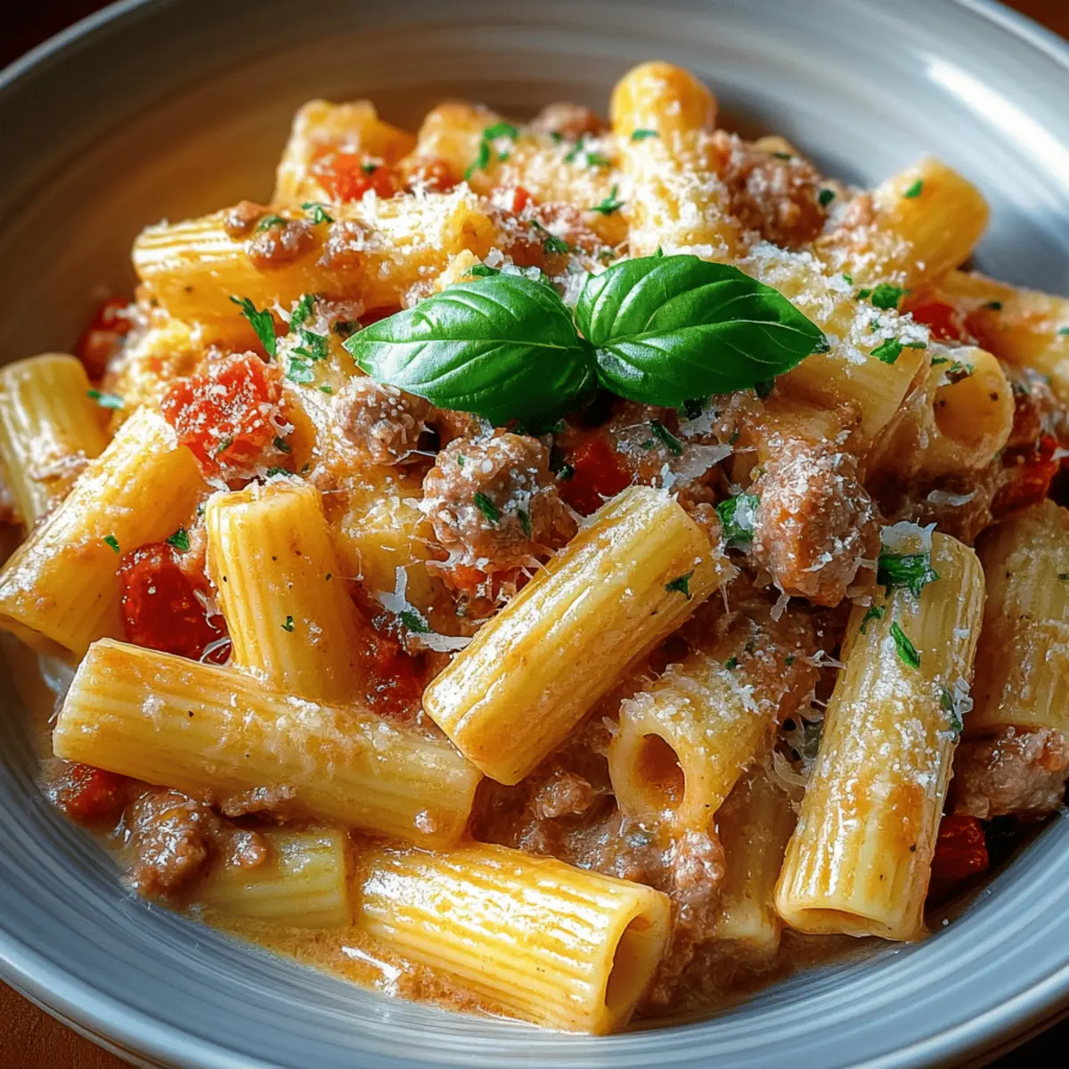 Creamy Italian Sausage Rigatoni