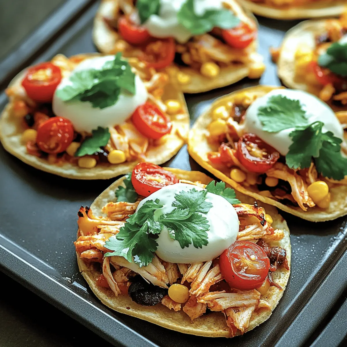 Mexican Rotisserie Chicken Tostadas