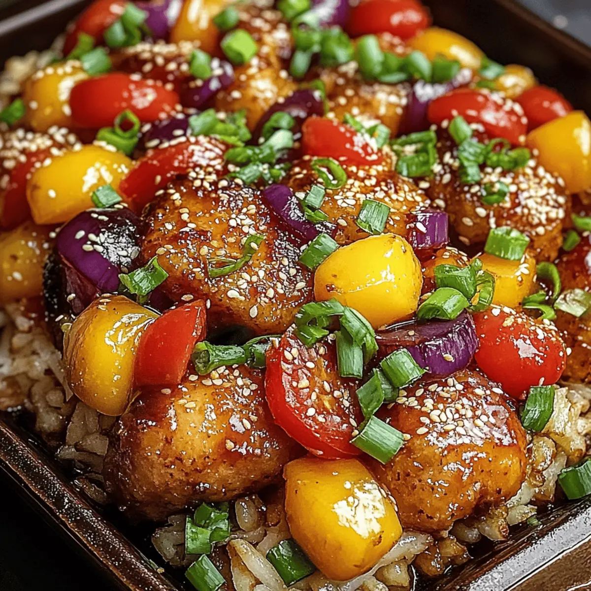 Sheet Pan Teriyaki Chicken and Pineapple