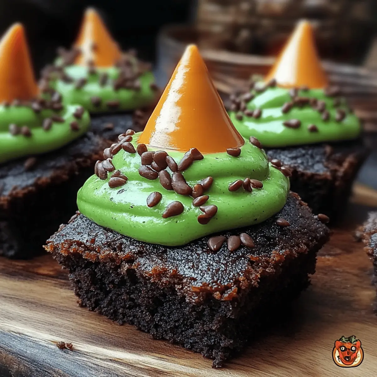 Wicked Witch Hat Brownies