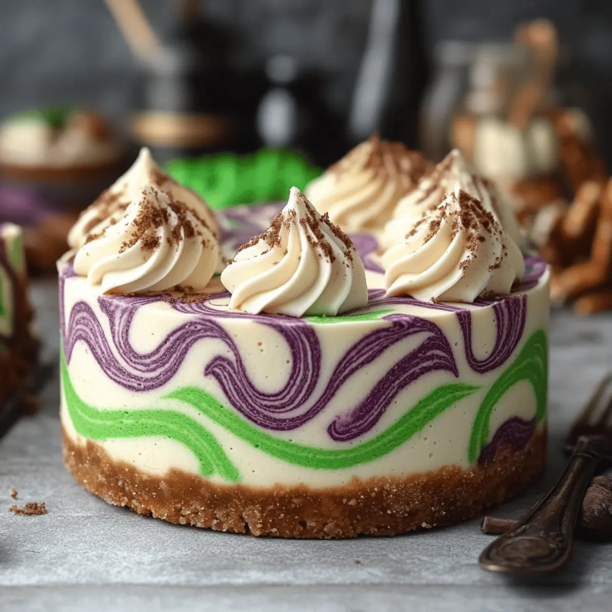 Polyjuice Potion Swirl Cheesecake