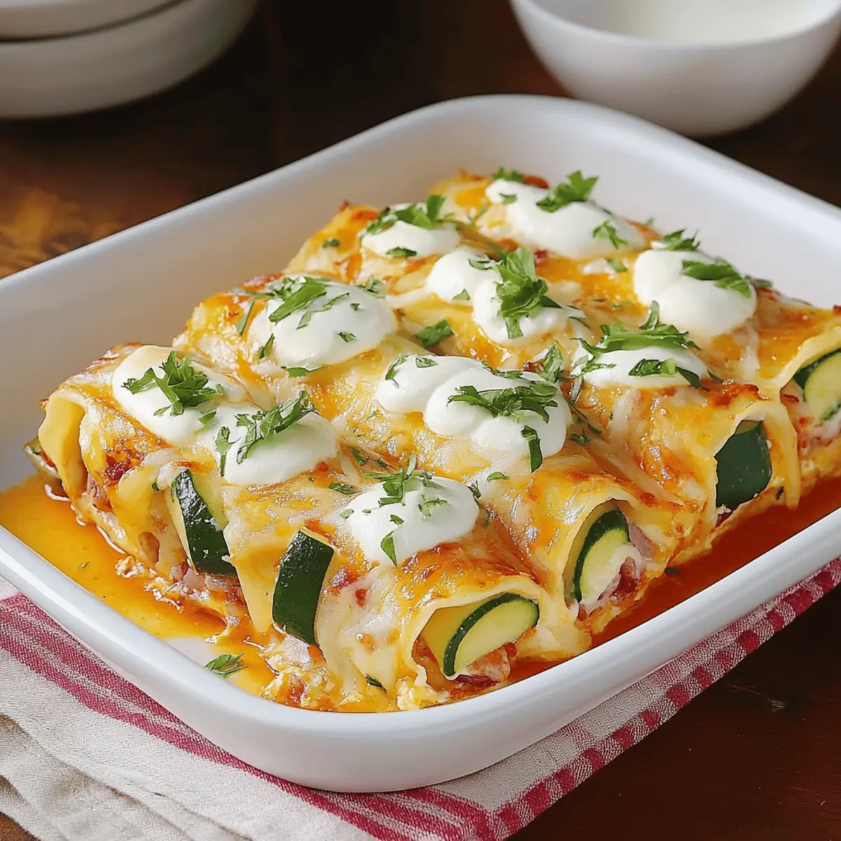 Zucchini Enchiladas