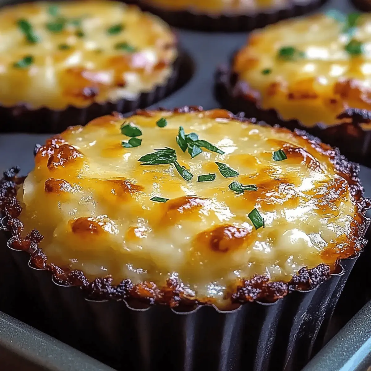 Cheesy Mashed Potato Muffins