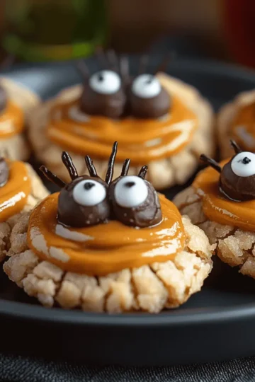 Peanut Butter Spider Cookies