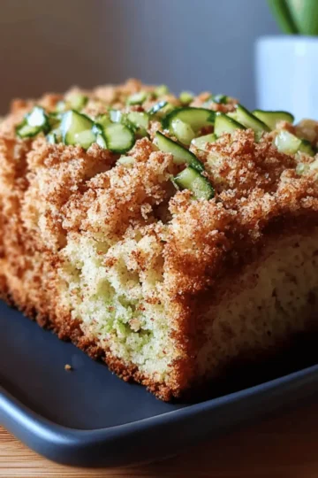 Cinnamon Streusel Topped Zucchini Bread