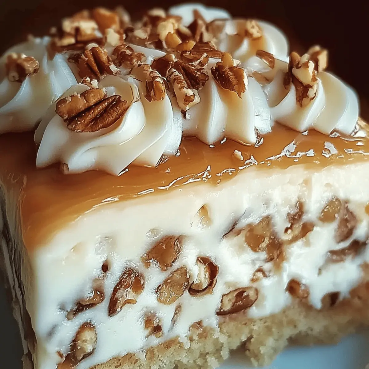 Butter Pecan Praline Poke Cake