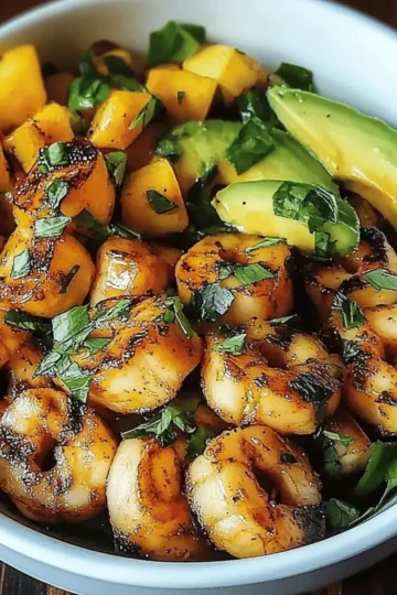 Shrimp Avocado Mango Bowls