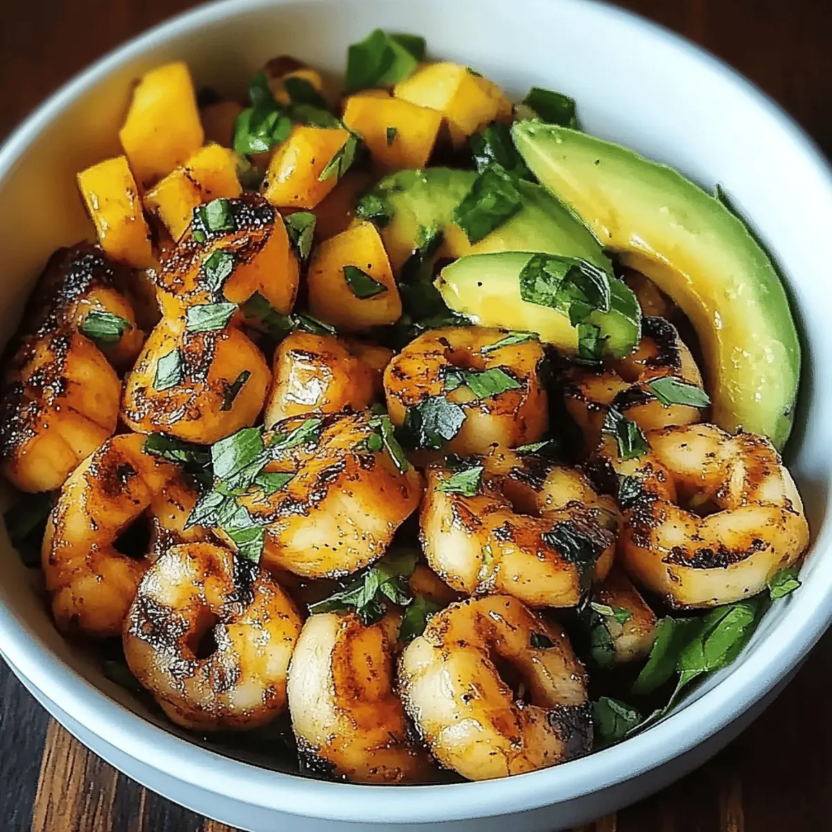 Shrimp Avocado Mango Bowls