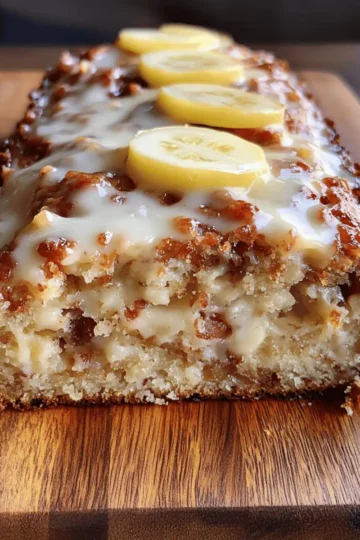Cinnamon Roll Banana Bread