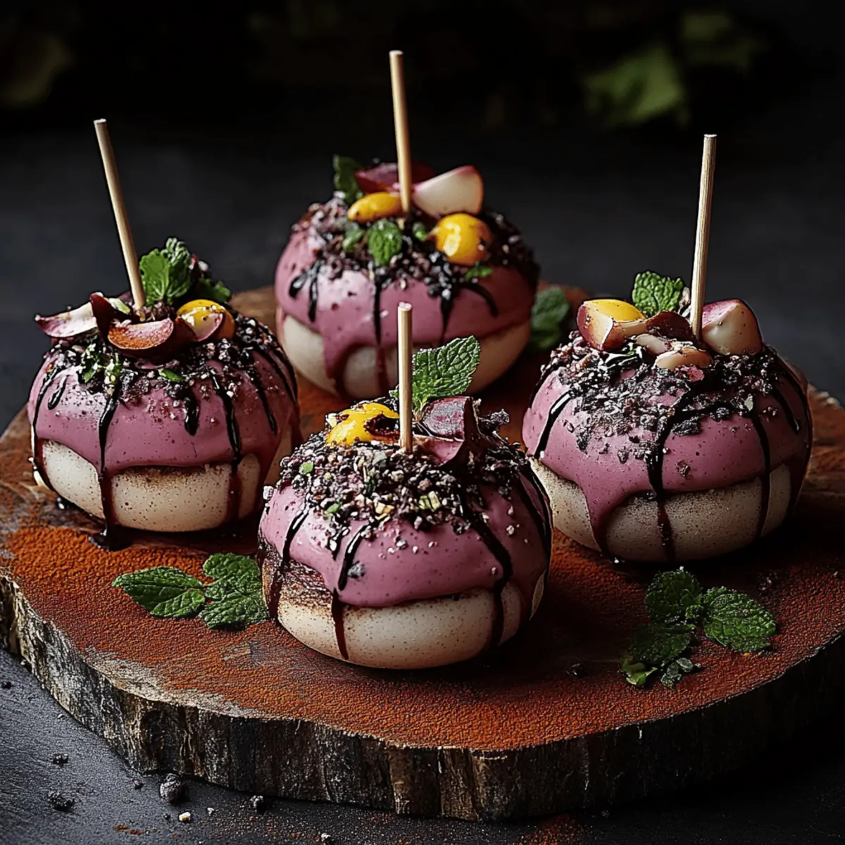 Forbidden Forest Blackberry Cheesecake Pops